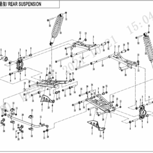 Rear suspension UFORCE 1000 XL