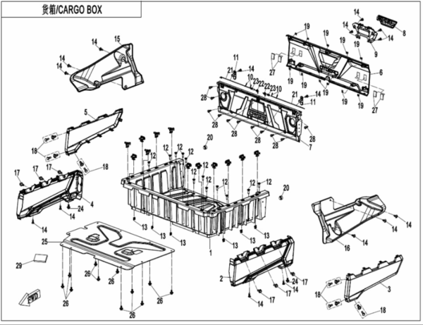 cargo box uforce 1000 xl